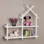 Floating Wall Shelves for Living Room, Bedroom, Bathroom, Kitchen, Dining Room, Entryway, Hallway, Office, Kids Room, Nursery (White)