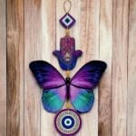 Decorative Wall Hanging For Door Entrance, Butterfly Evil Eye