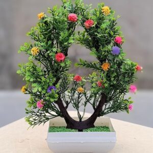 Natural Looking Artificial Bonsai Plant in Decorative Pot