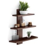 Stylish Tree Shape Wooden Wall Mount Floating Wall Shelf