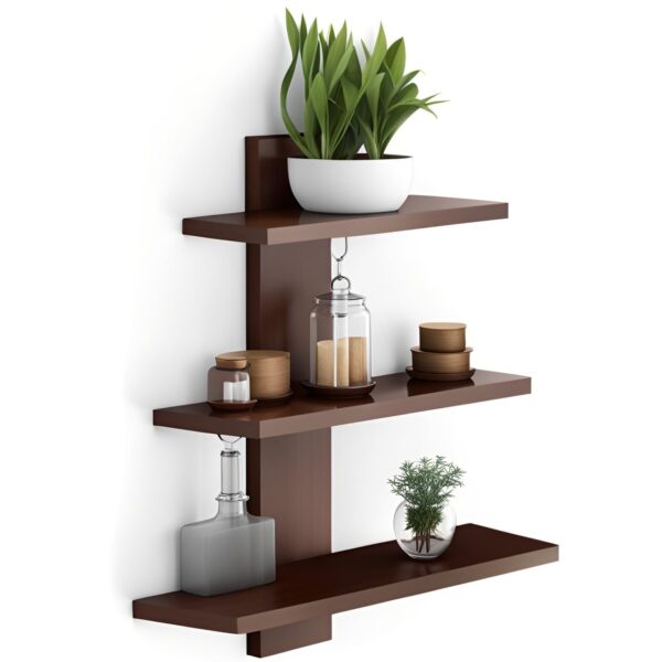Stylish Tree Shape Wooden Wall Mount Floating Wall Shelf