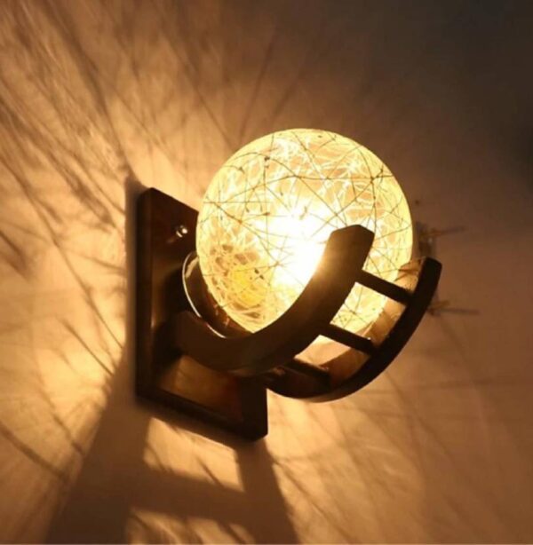 Unique Globe Shape Wall Light for Living Room Decor