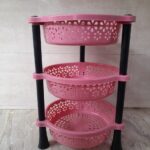 3-Layer Plastic kitchen storage racks Stand for Fruits and Vegetables