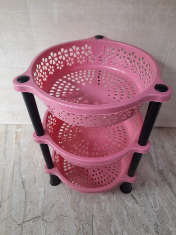 3-Layer Plastic kitchen storage racks Stand for Fruits and Vegetables2