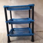3-Layer Rectangle shape Plastic kitchen storage rack Stand