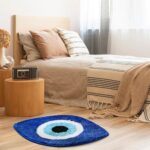 Soft and Fluffy Blue Eye Design Area Rug2
