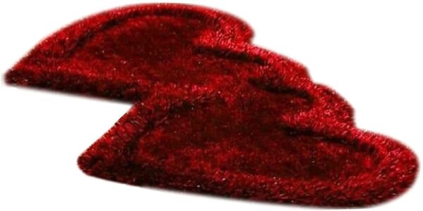 Heart Shape Shaggy Rug for Bedroom - Soft, Durable, Anti-Skid, Waterproof3