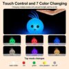 Cute Silicone Rabbit LED Night Light for Kids2