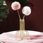Gold Metal Frame Propagation Station with Test Tube Vase