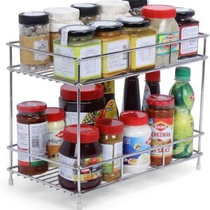 Stainless Steel Spice Rack Organizer – Multipurpose Kitchen Storage for Spices