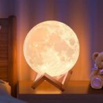 3D Moon Lamp with 7 Color Change, Touch Control, USB Powered