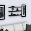 3 Tier Wall Shelf - Decorative Engineered Wood Wall Organizer for Home2