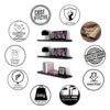 3 Tier Wall Shelf - Decorative Engineered Wood Wall Organizer for Home5
