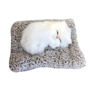Cute Cat Soft Plush Toy, Realistic Sound, Faux Fur Stuffed Animal for Kids and Valentine Gifts
