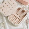 Travel Jewelry Box Organizer, Double Layer PU Leather Storage Case for Earrings, Rings, Necklaces, and Bracelets3