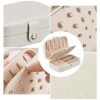 Travel Jewelry Box Organizer, Double Layer PU Leather Storage Case for Earrings, Rings, Necklaces, and Bracelets4
