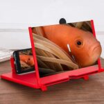 HD Mobile Screen Magnifier 9-Inch, 3D Foldable Phone Screen Amplifier with Stand for Movies, Videos, and Reading