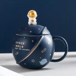 Space Astronaut Planet Coffee Mug (450 ml), Creative 3D Design, Microwave Safe, Perfect Gift for Men & Women